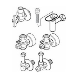 Buderus Anschluss-Set 2,AS2-UP, Unterputz, bestehend aus GU-BS, U-TA11, HU, U-BU 7095848