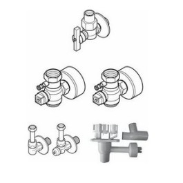 Buderus AS6-UP Anschluss-Set 6,Unterputz GU-BS, Siphon, HU, U-BA für Kombi 7736613433