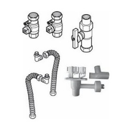 Buderus AS7-AP Anschluss-Set 7, Aufputz GA-BS, Siphon, HA, U-Flex, Speicher unten 7736613434