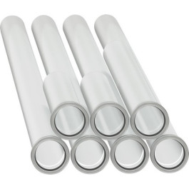 Buderus Abgasrohre-Set d:60, 10m 10m Abgasrohr, 4x Abstandshalter 7738112522