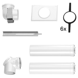 Buderus Grundbausatz DO-S, d:80/125 für Wärmeerzeuger mit Kesselanschlussstück nach oben 7738112556