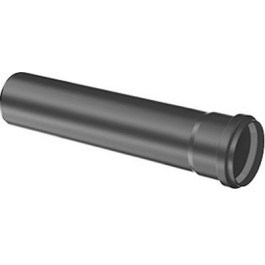 Buderus Abgasrohr, schwarz, UV-stabil D=80, 0,25m 7738112737
