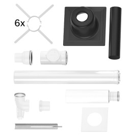 Buderus Grundbausatz GA-K, d:80/125-d:110 für Wärmeerzeuger mit Kesselanschlussstück nach hinten 7738112746