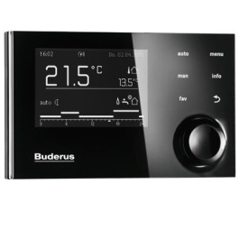 Buderus Logamatic RC310 schwarz DE,AT,LU, System-Bedieneinheit, mit Außenfühler T1 7738113411