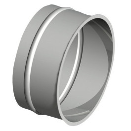 Buderus Abgasrohr-Wandfutter V4A Edelstahl D130 x 0,6mm Werkstoff 1.4404, einfach 7738332447