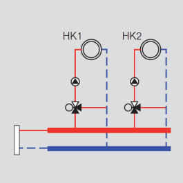 Buderus Logaplus-Paket WE19.1 bis 15 kW HKV2/25/25 WHY80/60 HSM(15/4+20/6) MM100 7739607704