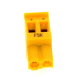 Buderus Anschlussklemme 2-pol FSK Ginstergelb 8718585574
