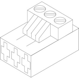 Buderus Anschlussklemme 3-polig gelb für GB172, für SM100 87377023010