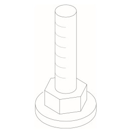 Buderus Stellfuß M10 X 68 #8738203234