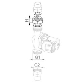 Biral Zwischenstück Z13, 2''x2'', 10mm  1114770150