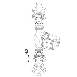 Biral Gewindeflansch Z25, 2''xDN32, 40mm (2x20) # 1138190150