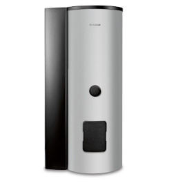 Buderus Logalux SMS310.5 E S-B SM100 bivalenter Warmwasserspeicher mit integrierter Solarstation, 287 Liter, silber 7735502302