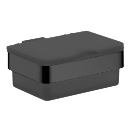 Emco Feuchtpapierhalter Loft Kunststoffbox schwarz / schwarz  053913301