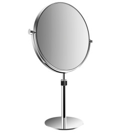 Emco Kosmetikspiegel Pure 3-/1-fach, Standmodell, rund D=229mm, chrom 109400120 