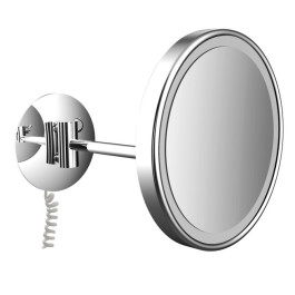 Emco LED-Kosmetikspiegel Pure LED 3-fach, 1-armig D=203mm, mit Stecker 109406008 