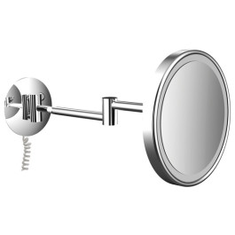 Emco LED-Kosmetikspiegel Pure LED 3-fach, 2-armig D=203mm, mit Stecker 109406013 