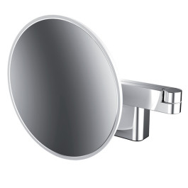 Emco LED-Kosmetikspiegel Evo 5-fach, 2-armig D=209mm chrom, Direktanschluss, 2 Schalter, Farbwechsel, dimmbar 109506030 