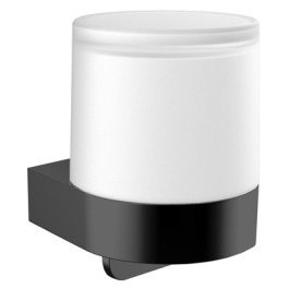 Emco Einhand-Seifenspender Flow Glasteil satiniert schwarz 272113301  