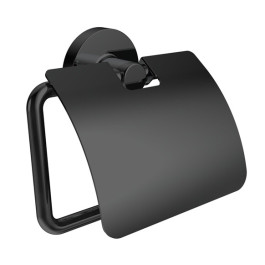 Emco Papierhalter Round mit Deckel schwarz arz 430013301  