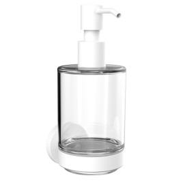 Emco Seifenspender Round Glasteil satiniert weiss 432113900  