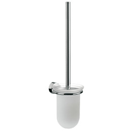 Emco Bürstengarnitur Rondo2 Glasteil satiniert, Stiel chrom 451500101 