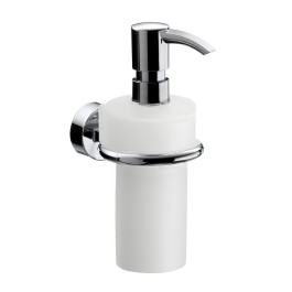 Emco Seifenspender Rondo2 Kunststoffbehälter 245ml, Kunststoffpumpe, chrom 452100102 