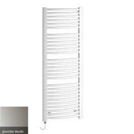 Kermi Basic R-E gebogen Badheizkörper H: 117,2 B: 89,9cm glanzsilber ERE10120090WEXK