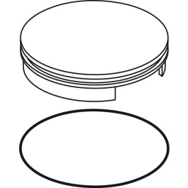 Ideal Standard Griffkappe mit ISI-Logo, Chrom F961027AA
