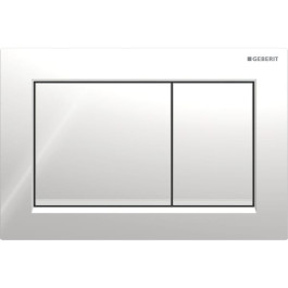 Geberit Omega30 Betätigungsplatte, für 2-Mengen-Spülauslösung hochglanz verchromt / mattverchromt 115.080.KH.1