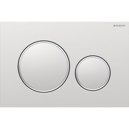 Geberit Sigma20 Betätigungsplatte, für 2-Mengen-Spülung mattchrom lackiert, Easy to clean / hochglanz-verchromt 115.882.JQ.1