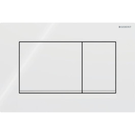 Geberit Sigma30 Betätigungsplatte, für 2-Mengen-Spülung weiß / hochglanz verchromt 115.883.KJ.1