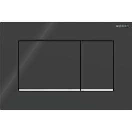 Geberit Sigma30 Betätigungsplatte, für 2-Mengen-Spülung schwarz / hochglanz verchromt 115.883.KM.1