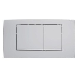 Geberit Twinline30 Betätigungsplatte, für 2-Mengen-Spülauslösung mattchrom-lackiert, easy-to-clean-besch 115.899.JQ.1