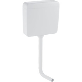 Geberit AP127 AP-Spülkasten, Spül-Stopp-Spülkasten halbhochhängend, Wasseranschluss hinten Mitte, weiß-alpin 127.005.11.1