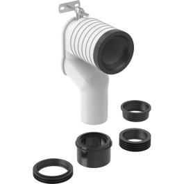 Geberit Set P-Anschlussbogen für Stand-WC weiß-alpin 131.081.11.1