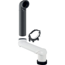 Geberit Set Versprungbogen für Wand-WC d90x110, grau 131.088.29.1