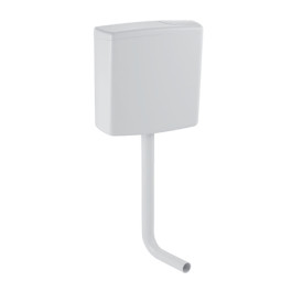 Geberit AP140 AP-Spülkasten Spül-Stopp-Spülkasten halbhochhängend, Wasseranschluss hinten Mitte, weiß-alpin 140.005.11.1