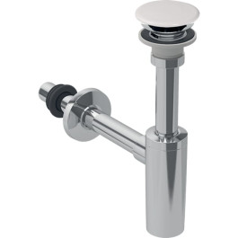 Geberit Waschbeckenablauf mit Siphon, DN32/40 Ventilabdeckung und Manschette, weiß 151.019.01.1