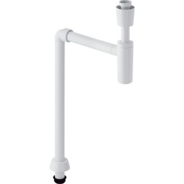 Geberit Tauchrohrgeruchsverschluss für Waschbecken Abgang vertikal, d40 G1 1/4, weiß-alpin 151.028.11.1