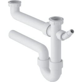 Geberit Rohrbogengeruchsverschluss für zwei Spülbecken Abgang horizontal G1 1/2x50 OM 152.715.11.1