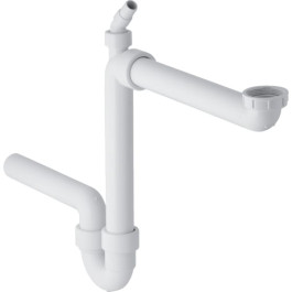 Geberit Rohrbogengeruchsverschluss für ein Spülbecken Abgang horizontal G1 1/2x50 152.819.11.1