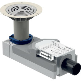 Geberit Duschbodenablauf für Bodenbelag Vinyl (PVC), Estrichhöhe am Einl. 114-215mm d=50mm 154.055.00.1