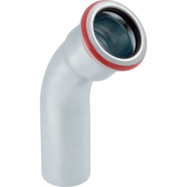 Geberit Mapress C-Stahl Bogen 45 Grad mit Einschubende d22 verzinkt 20704