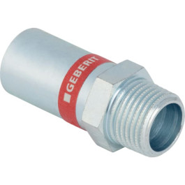 Geberit Mapress C-Stahl Übergang mit AG und Einschubende d15-R1/2 verzinkt 21932