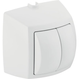 Geberit Handdrücker 2-Mengen-Spülauslösung zu WC-Steuerung mit pneumatischer Spülauslösung weiß-alpin 240.584.11.1