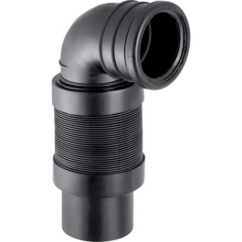 Geberit PE Anschlussbogen 90 Grad für Wand-WC ausziehbar d90/90 241.521.00.1