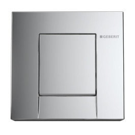 Geberit Bolero Betätigungsplatte für Urinal-Steuerung mit pneumatischer Spül-Auslösung, hochglanz-verchromt 241.912.21.1
