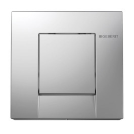 Geberit Bolero Betätigungsplatte für Urinal-Steuerung mit pneumatischer Spül-Auslösung, mattverchromt 241.912.46.1