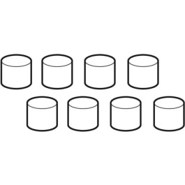 Geberit Set Geberit Dämpfkappen für Fertigbauset befliesbar und individuell 242.207.00.1