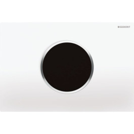 Geberit Sigma10 Betätigungsplatte für WC-Steuerung elektronischer Spül-Auslösung weiß/hochglanz-verchromt 242.782.KJ.1